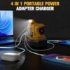 Ecarke Outdoor Generato Battery Converter with 2 USB&LED&AC Battery Powered Outlet - Image 5