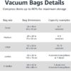 Vacuum compression space-saving storage bag for clothes packing - Image 6