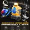 Ecarke Outdoor Generato Battery Converter with 2 USB&LED&AC Battery Powered Outlet - Image 2